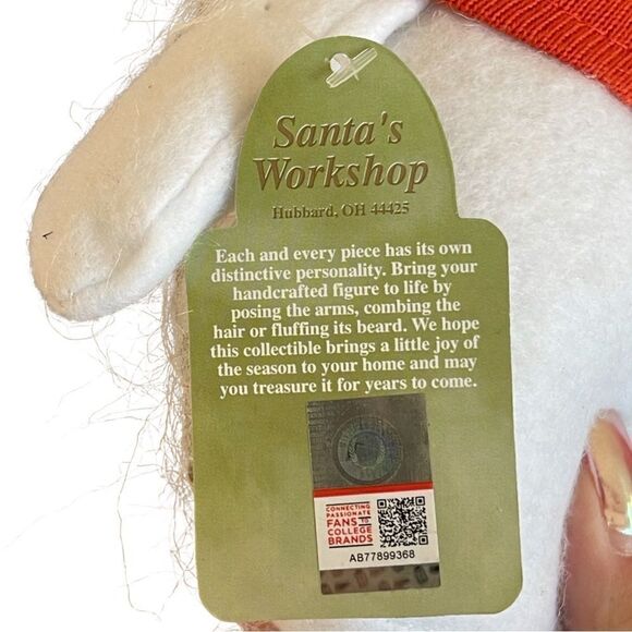 Santa’s Workshop Texas Longhorns Hat Gnome Ornament NWT - Picture 8 of 9